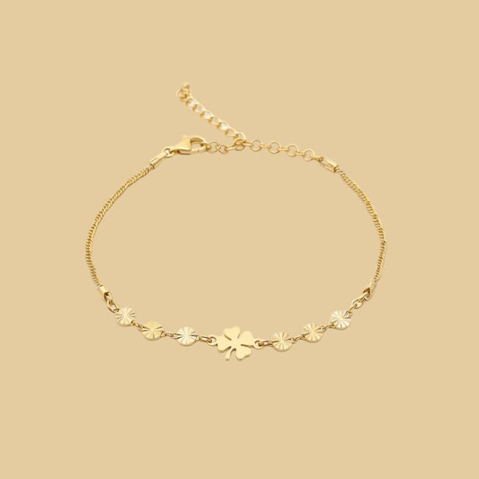 "Taormina" Gold-Plated 925 Sterling Silver with Clover