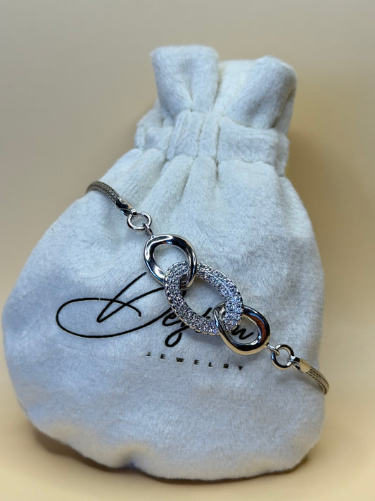 "Bologna" 925 Sterling Silver with Zirconia