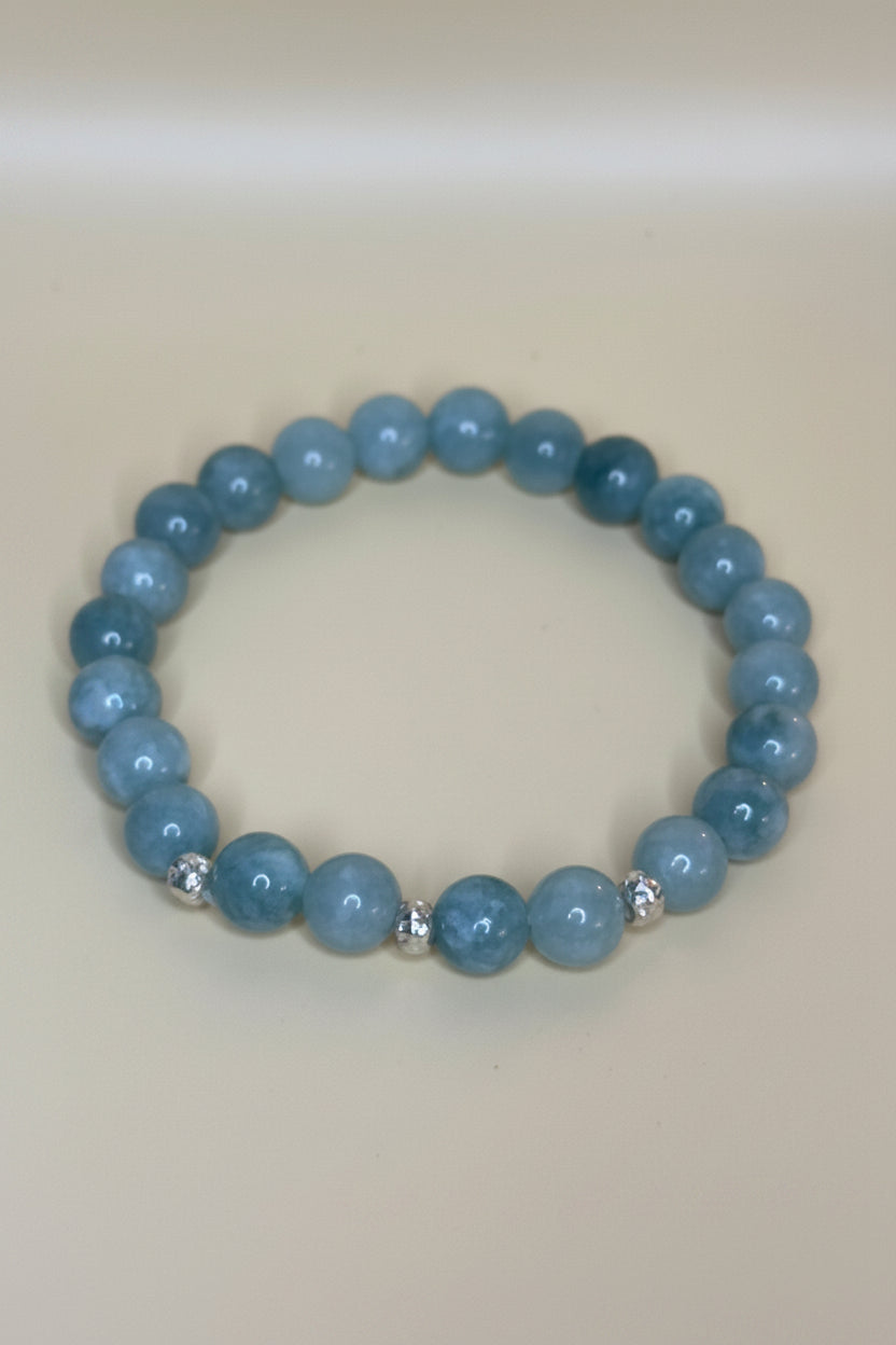 “Locarno” 925 Silber mit Aquamarin
