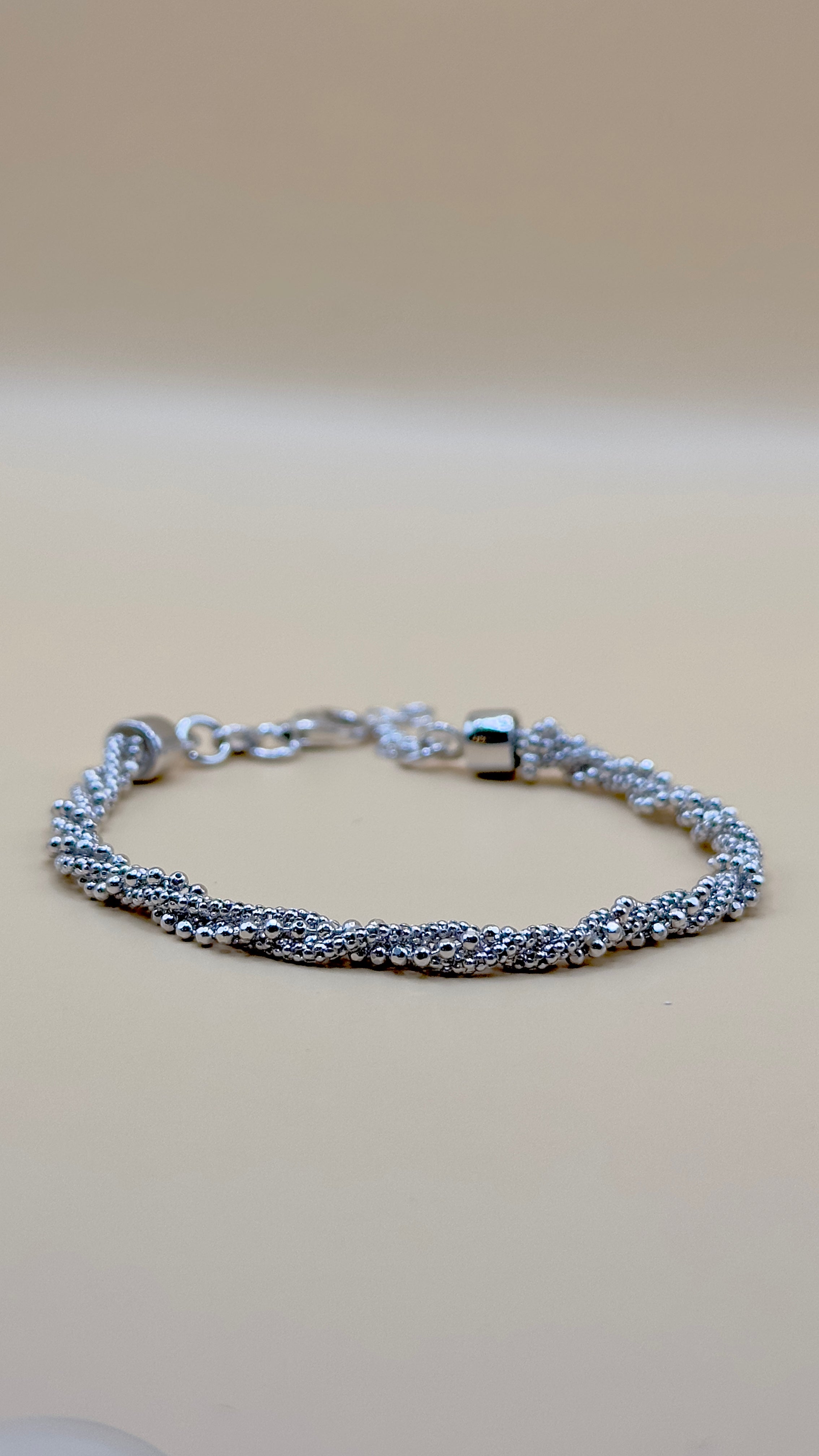 “Brera” – handgefertigtes geflochtenes Armband in Sterling Silber