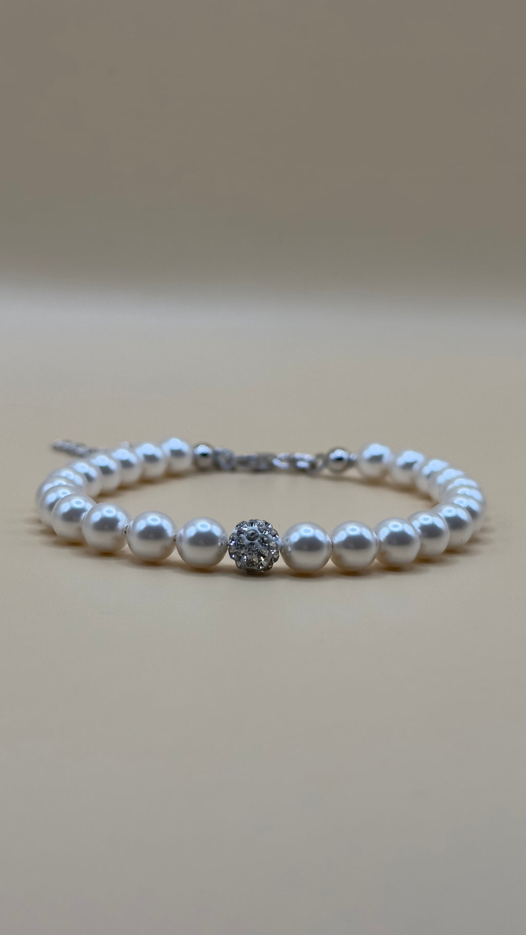 “Perugia” – Armband aus 925er Silber mit Perlen & Zirkonia