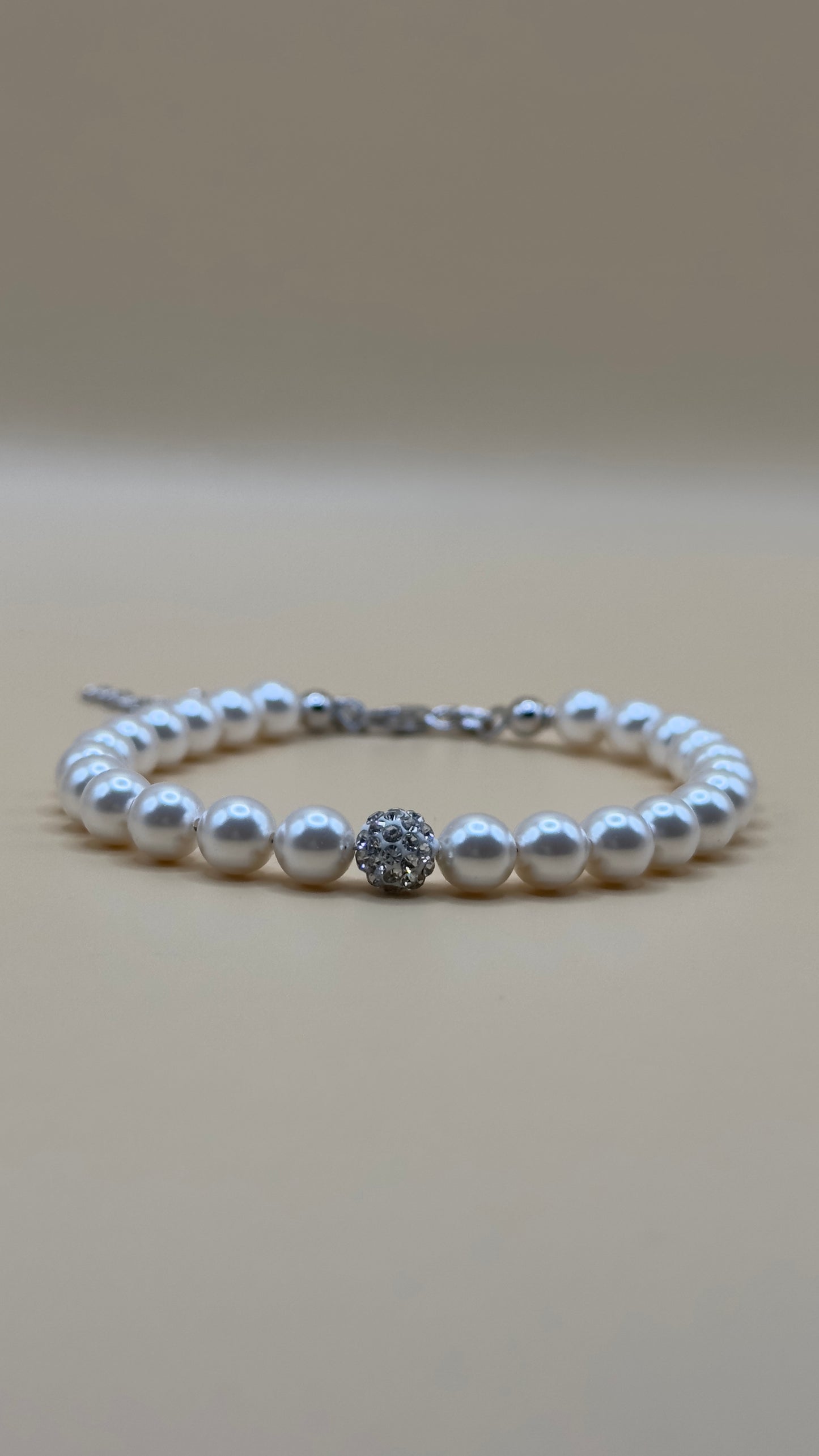 “Perugia” – Armband aus 925er Silber mit Perlen & Zirkonia
