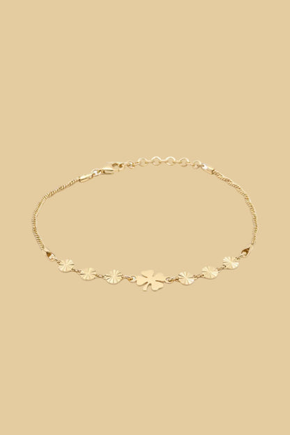 "Taormina" Gold-Plated 925 Sterling Silver with Clover