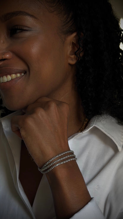 “Modena” – Bracciale multifilo in argento sterling 925
