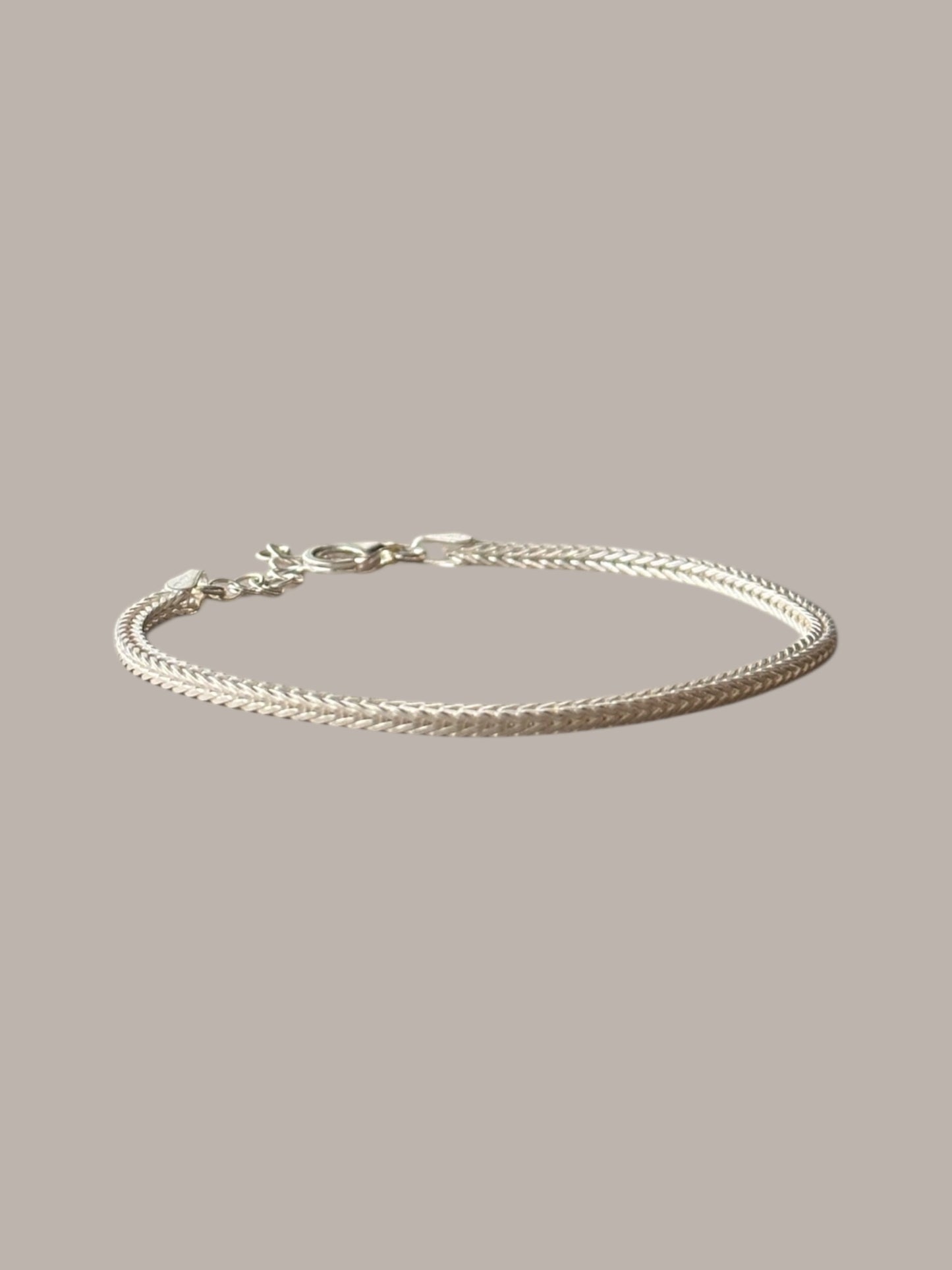 „Trento“ – Armband aus 925er Sterlingsilber mit quadratischer Gliederkette