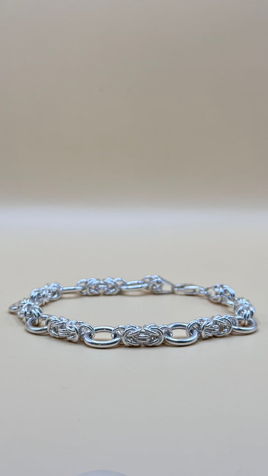 “Firenze” – Bracciale intrecciato in argento Sterling 925