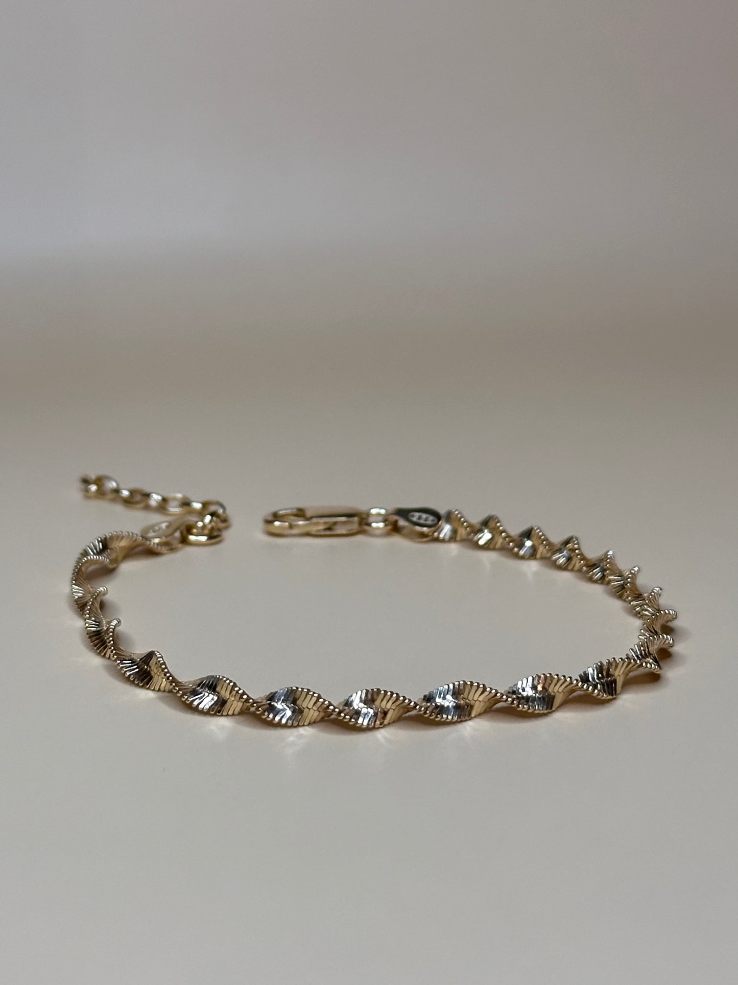 "Bellagio" 925 Gold-Plated Silver with Twisted Design