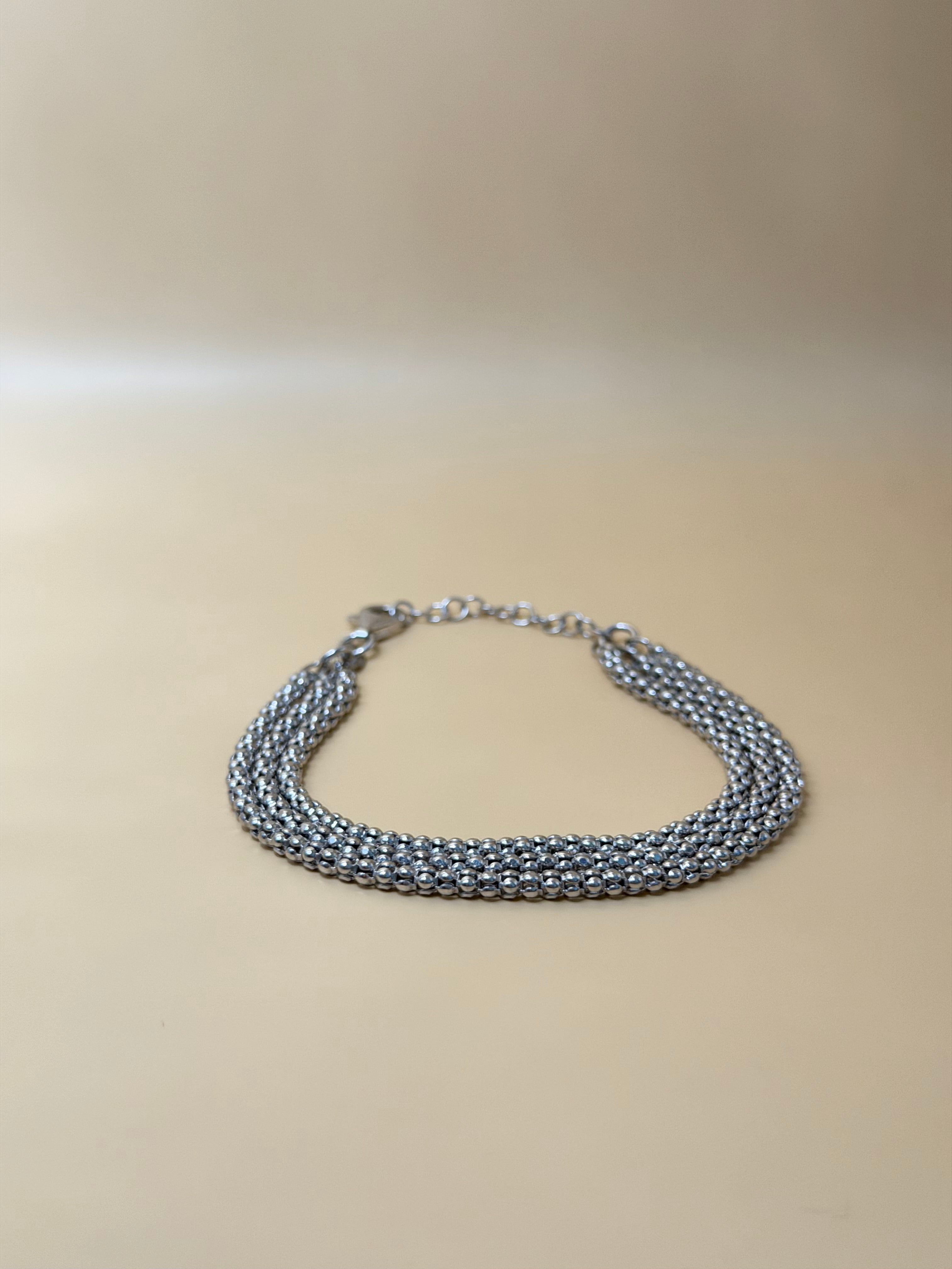 “Modena” – Mehrreihiges Armband aus 925 Sterlingsilber