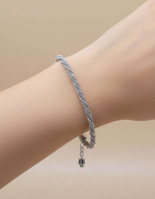 “Brera” – bracciale intrecciato artigianale in argento sterling
