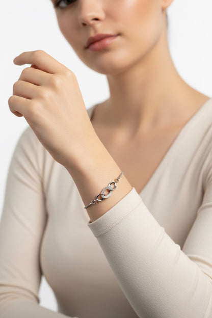 “Bologna” 925 Silber mit Zirkonia
