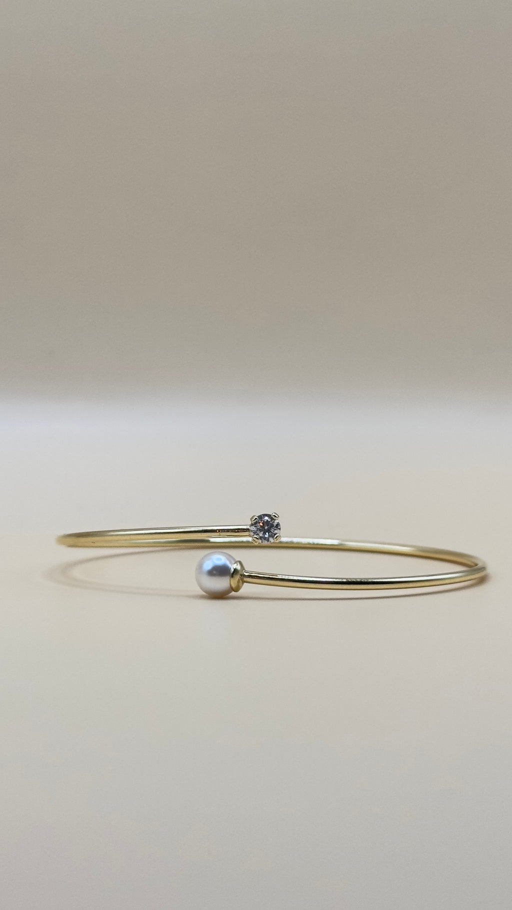 “Lucca” – Bracciale in argento 925 con perla e Zirconi cubici