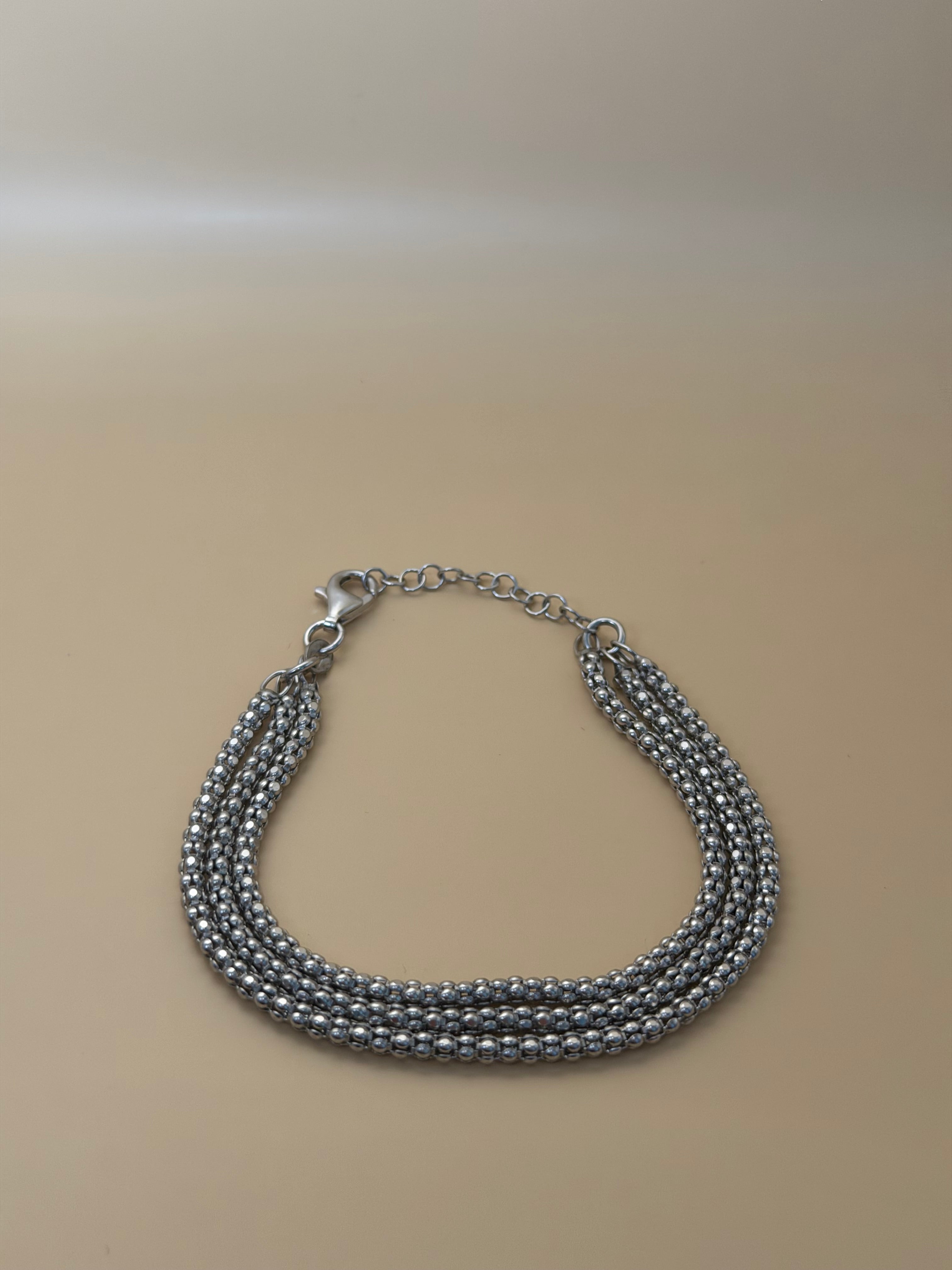 “Modena” – Mehrreihiges Armband aus 925 Sterlingsilber