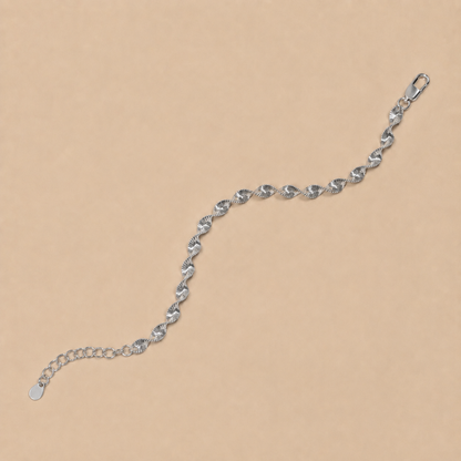 Ravello – Silberarmband mit gedrehter Gliederstruktur