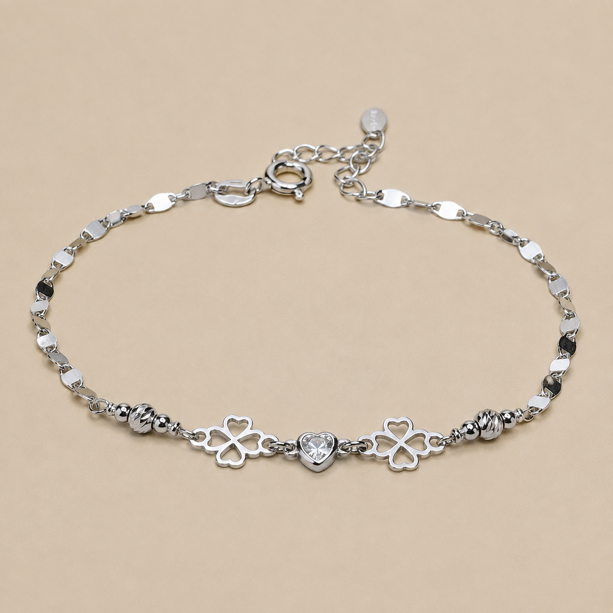 Sorrento – Armband mit Herz und Kleeblatt