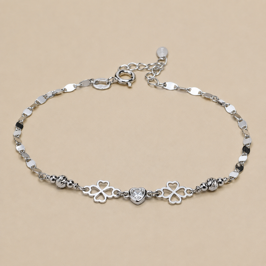 Sorrento – Armband mit Herz und Kleeblatt