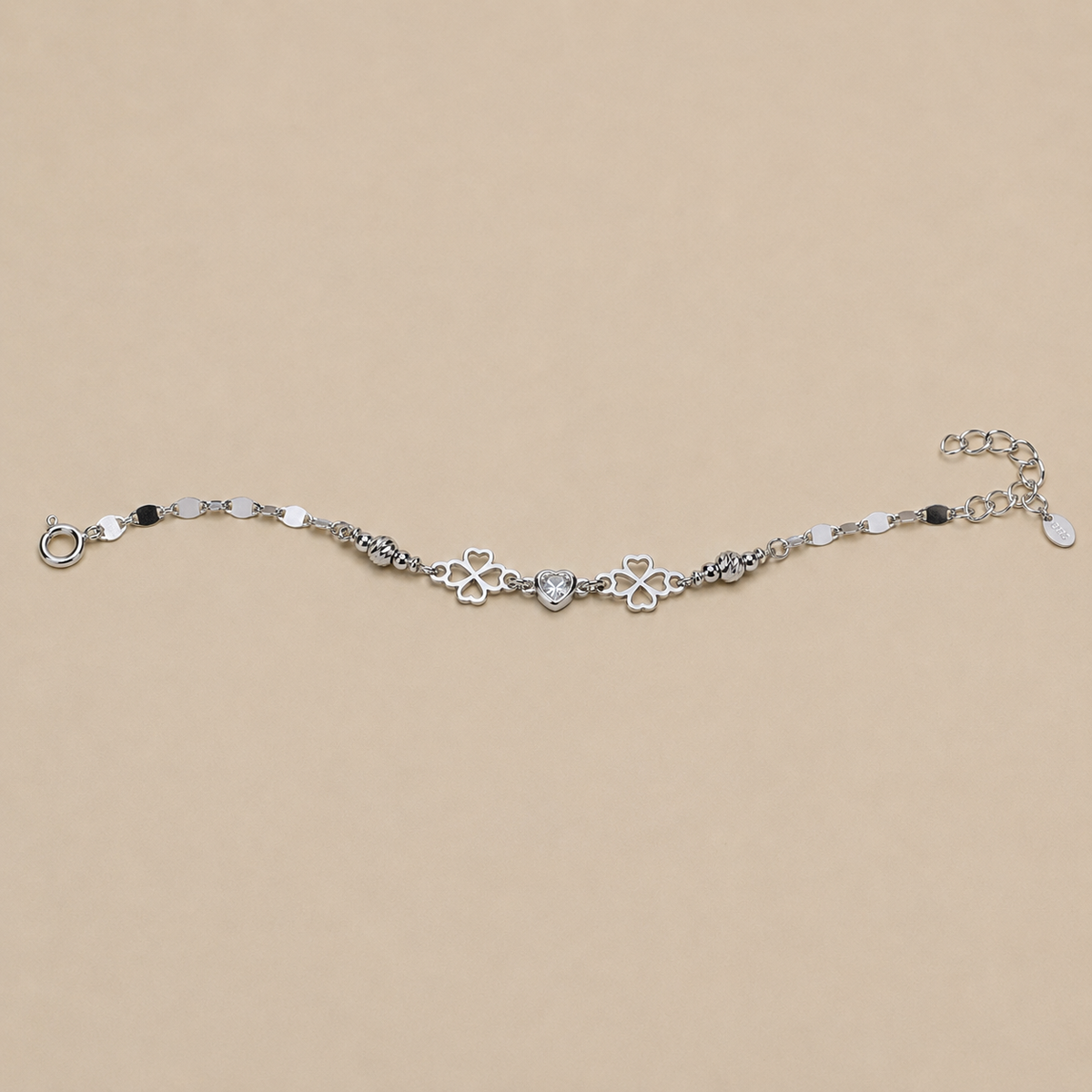 Sorrento – Armband mit Herz und Kleeblatt