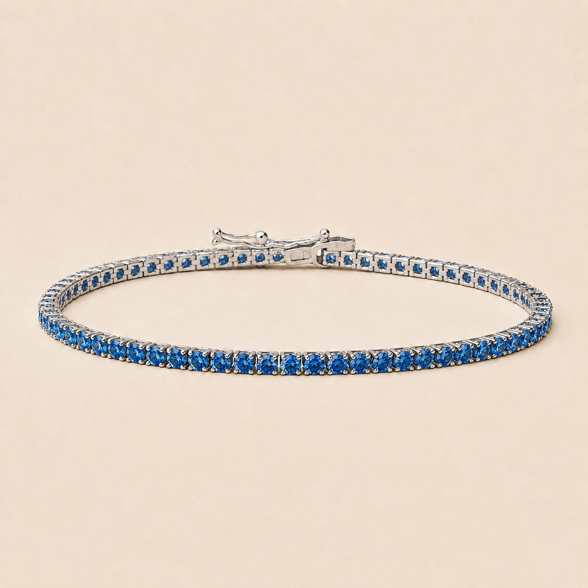 Capri – Blaues Zirkonia-Tennisarmband
