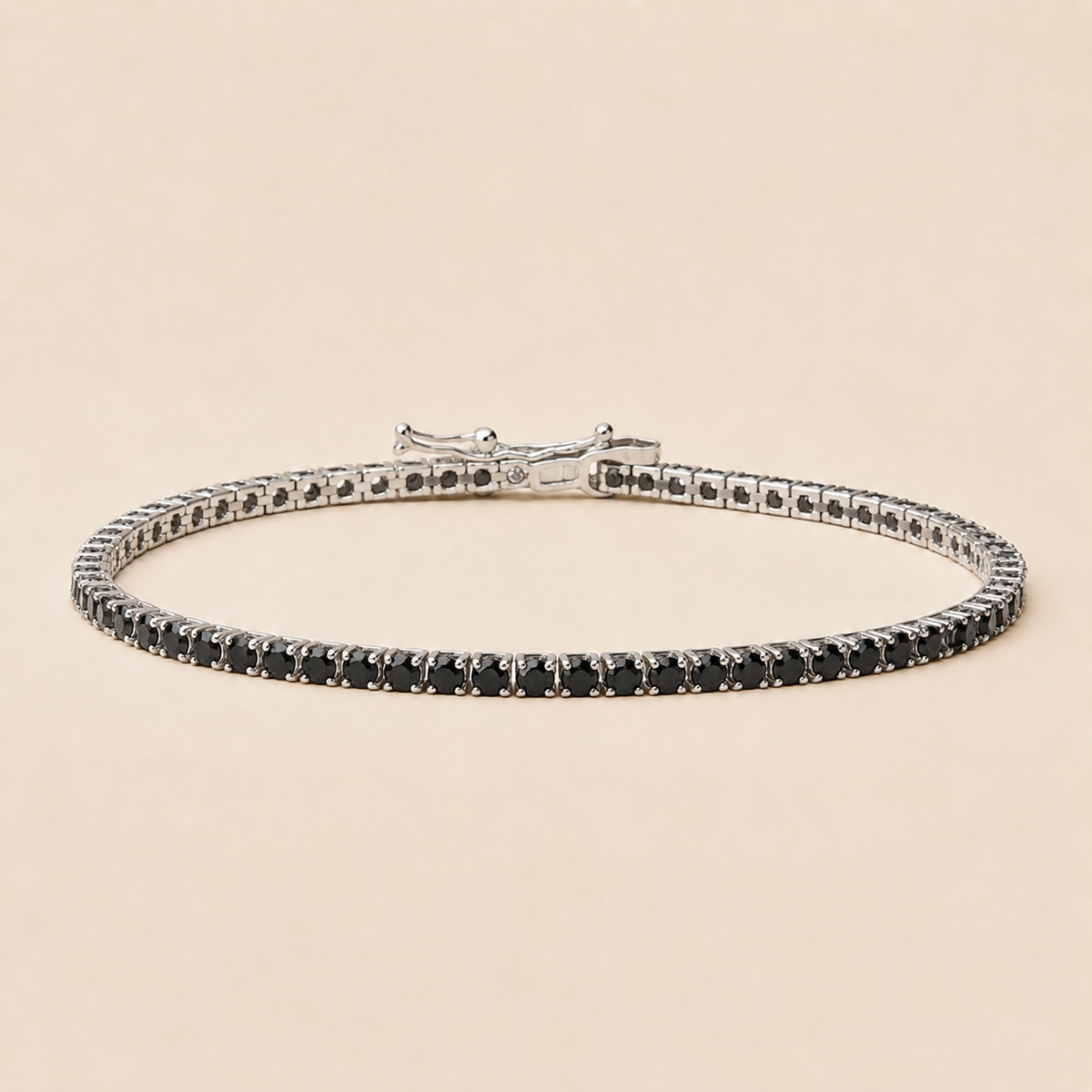 Ravenna – Schwarzes Zirkonia-Tennisarmband