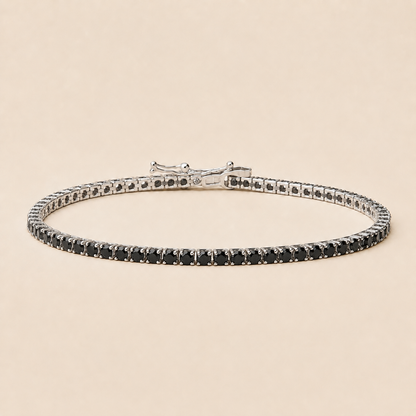 Ravenna – Schwarzes Zirkonia-Tennisarmband