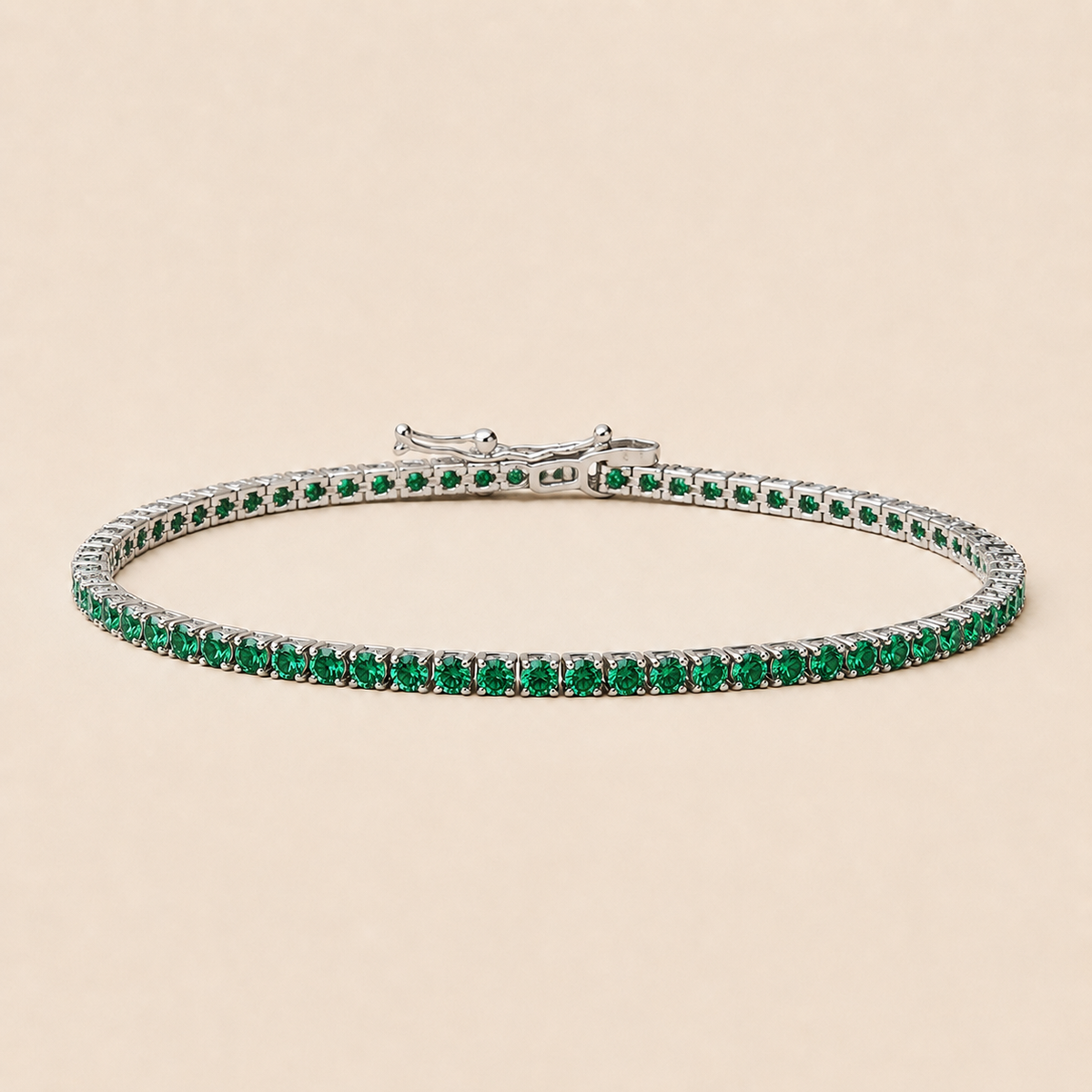 Portofino – Grünes Zirkonia-Tennisarmband