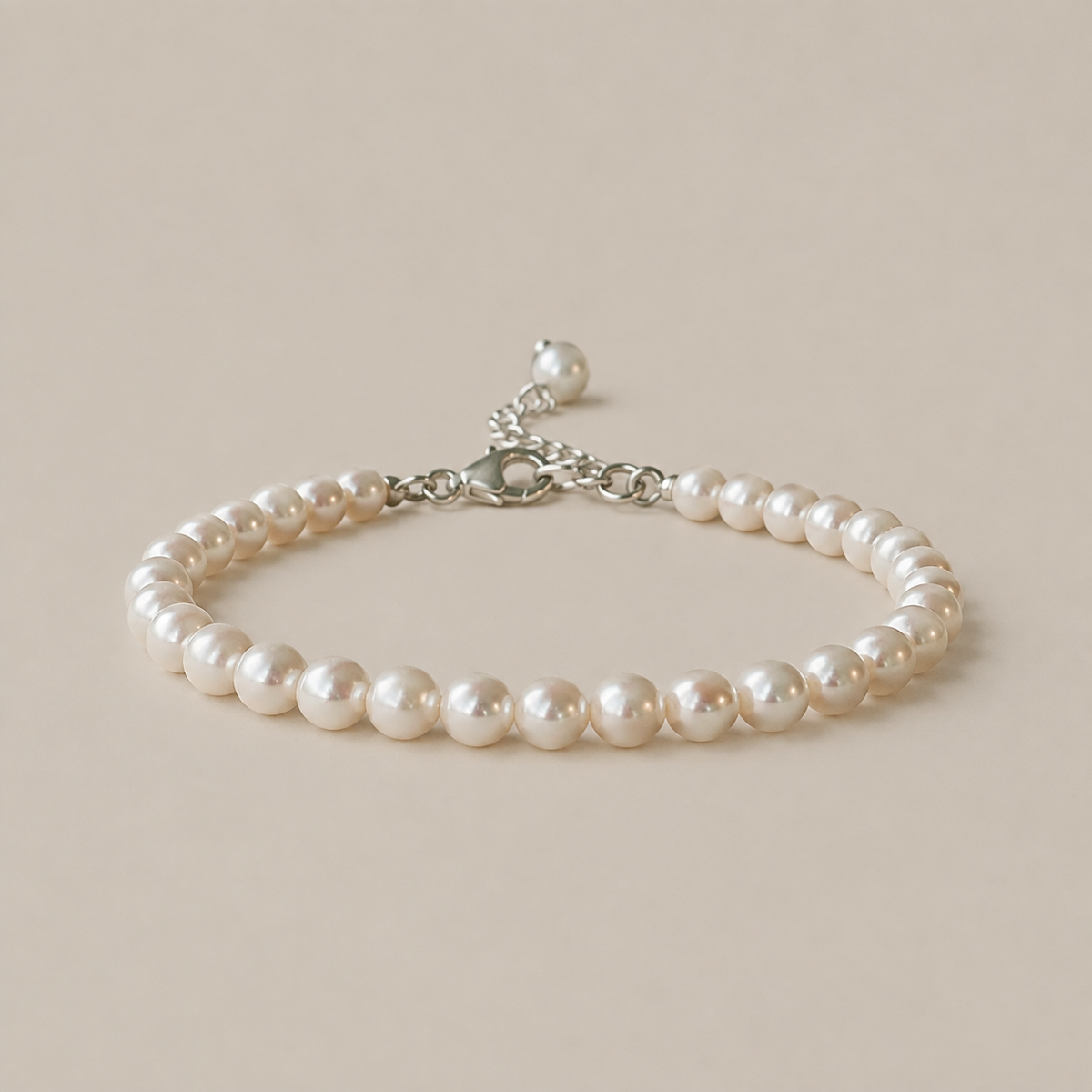 Venezia – Weisses Perlenarmband