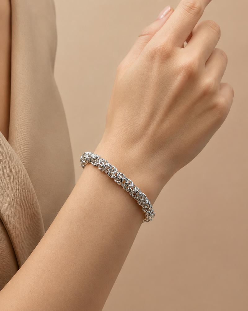 Roma – Armband mit polierten Kettengliedern