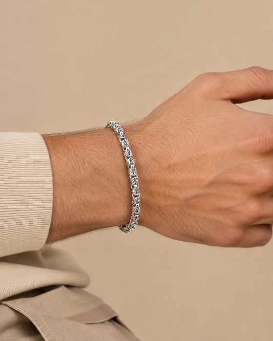Roma – Armband mit polierten Kettengliedern