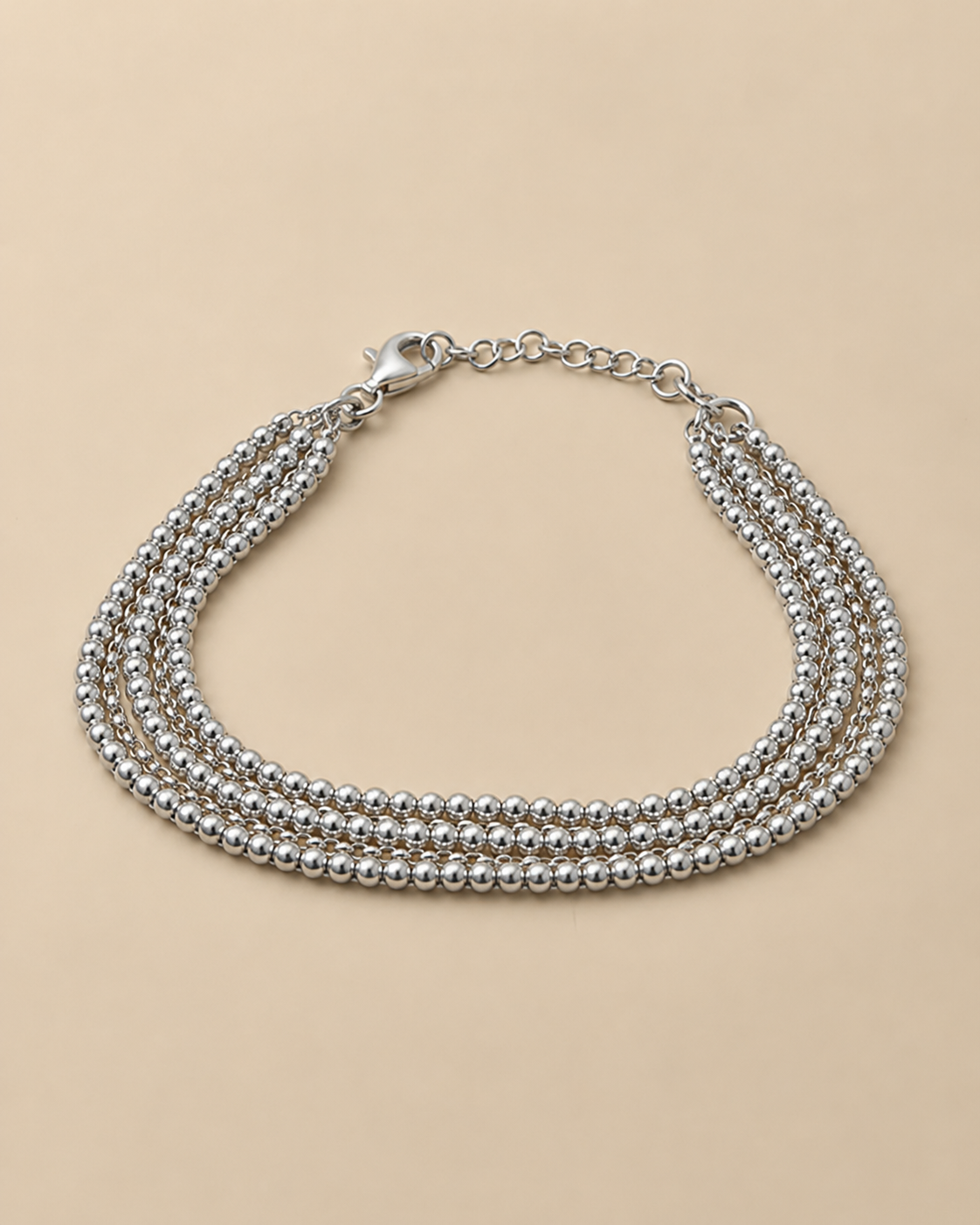 Modena – Mehrreihiges Silberarmband