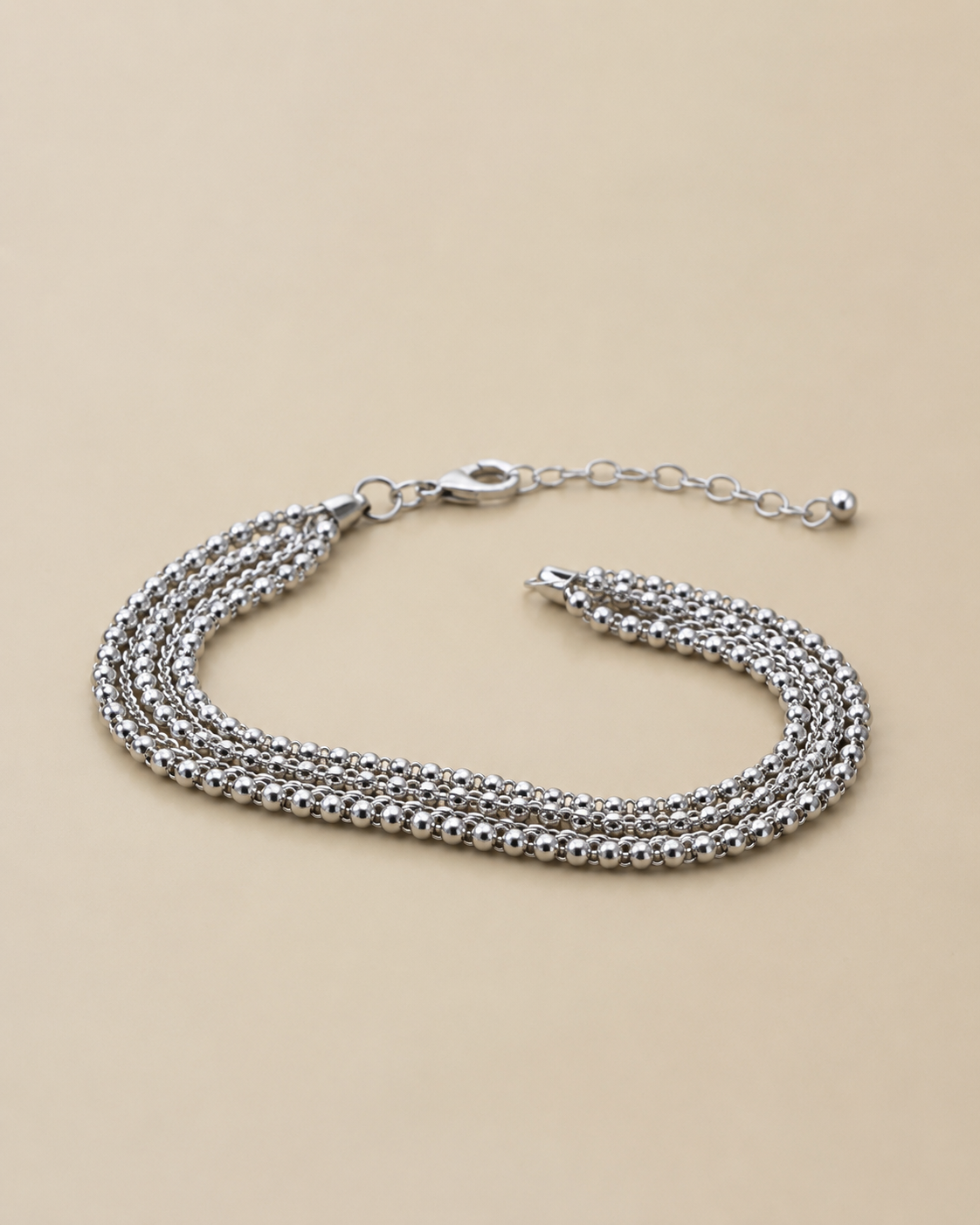 Modena – Mehrreihiges Silberarmband