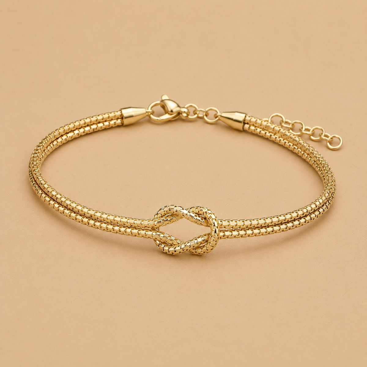 Pavia – Vergoldetes Armband mit fein strukturierter Oberfläche