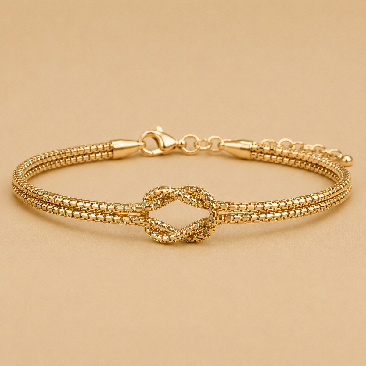 Pavia – Vergoldetes Armband mit fein strukturierter Oberfläche