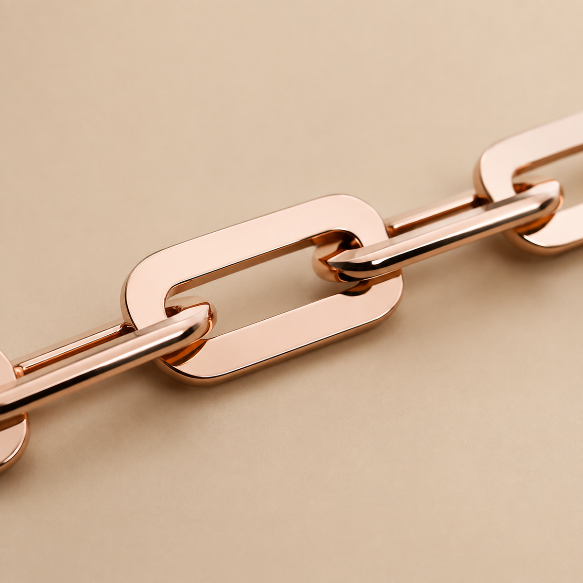Arezzo – Rosévergoldetes Statement-Gliederarmband