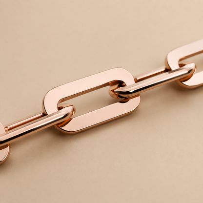 Arezzo – Rosévergoldetes Statement-Gliederarmband