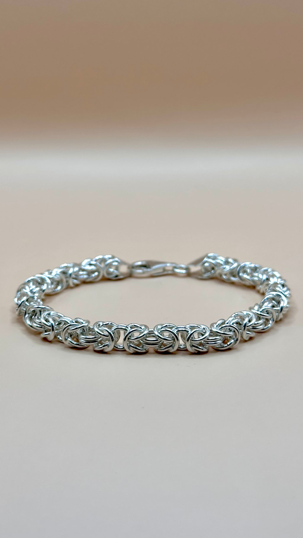 “Roma” – Handgefertigtes 925 Sterling Silber Armband
