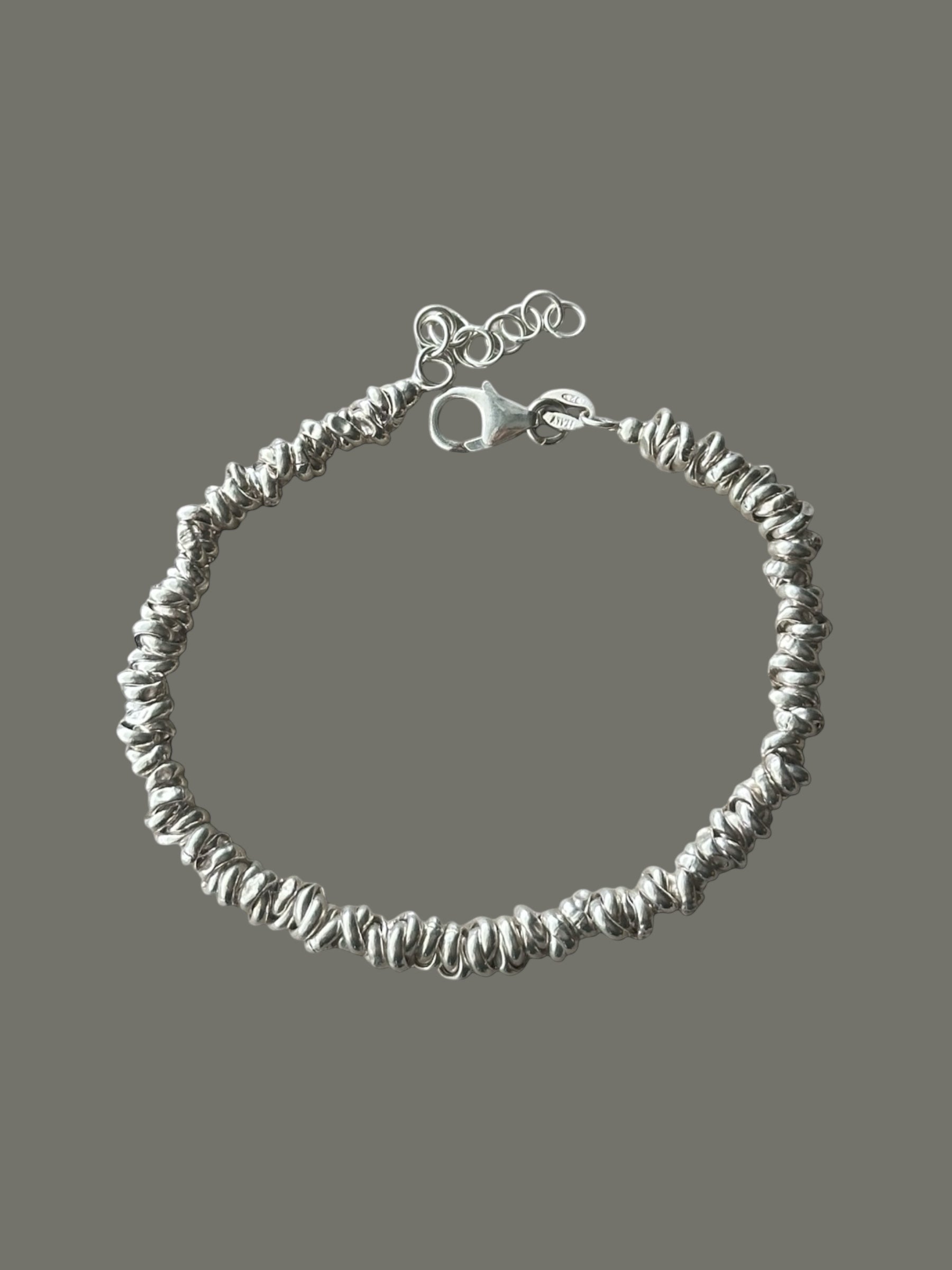 „Matera“ – Nugget-Armband aus 925er Sterlingsilber
