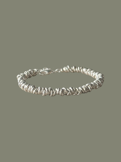 “Matera” – nugget bracelet made of 925 sterling silver
