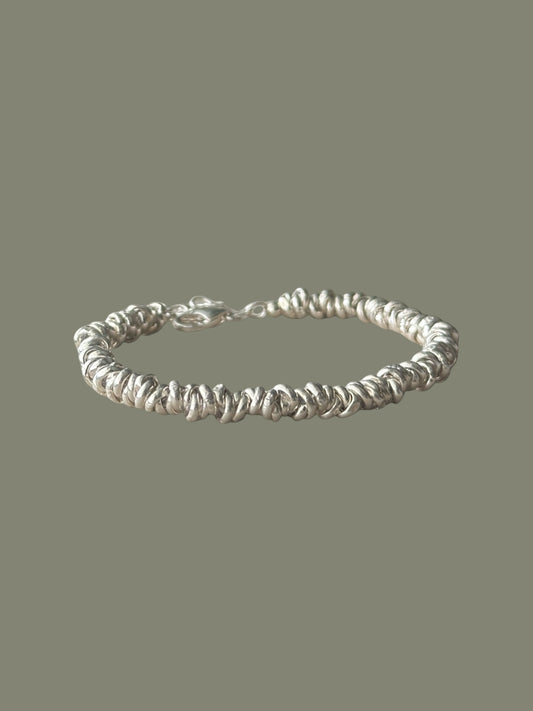 “Matera” – nugget bracelet made of 925 sterling silver