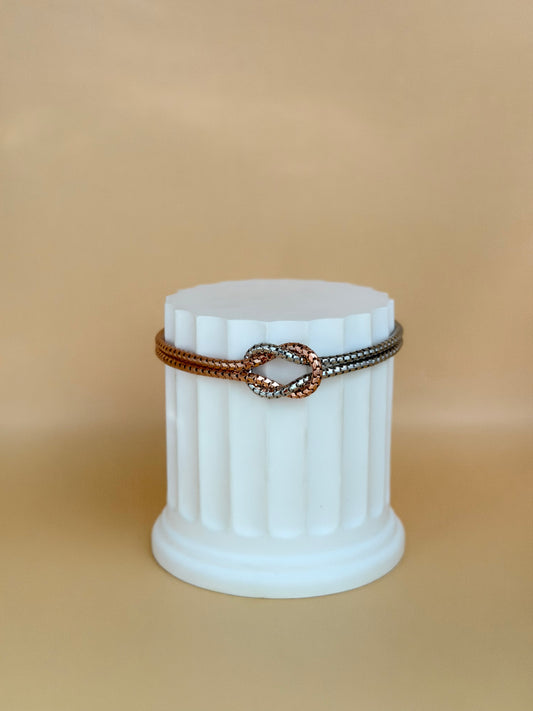 "Pisa" - Bracciale bicolore in argento sterling 925