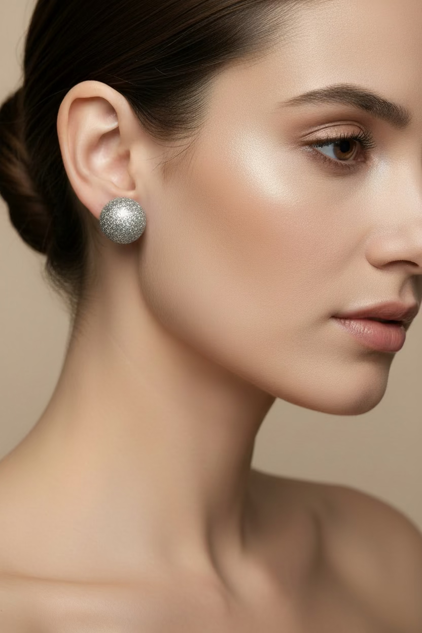 "LUCE" Kugelohrringe aus 925 Sterling Silber