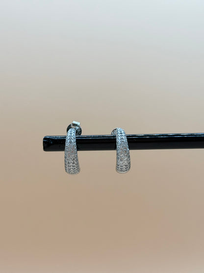 "ARGENTA"  Creolen aus 925 Sterlingsilber mit Zirkonia