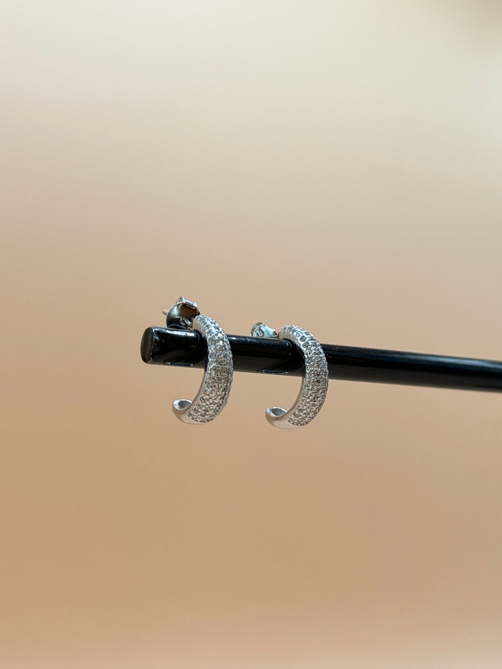 "ARGENTA"  Creolen aus 925 Sterlingsilber mit Zirkonia