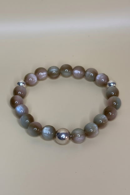 Bracciale in pietra naturale "Ascona" con argento sterling 925