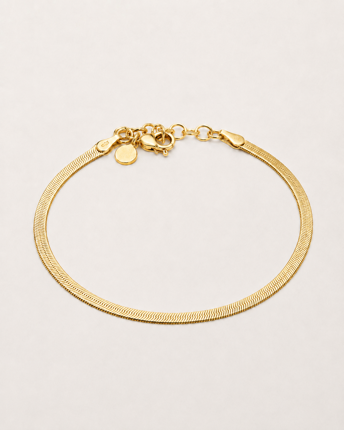 Stresa – Vergoldetes Herringbone-Armband